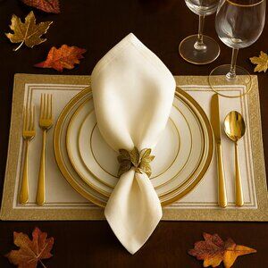 NWT Hillcrest Embroidered Place Mats Table Linens Set of 4